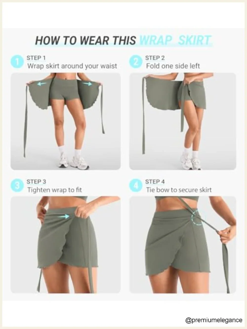 Ballet Wrap Skort with Detachable Shorts High Rise Mini Active Skirt